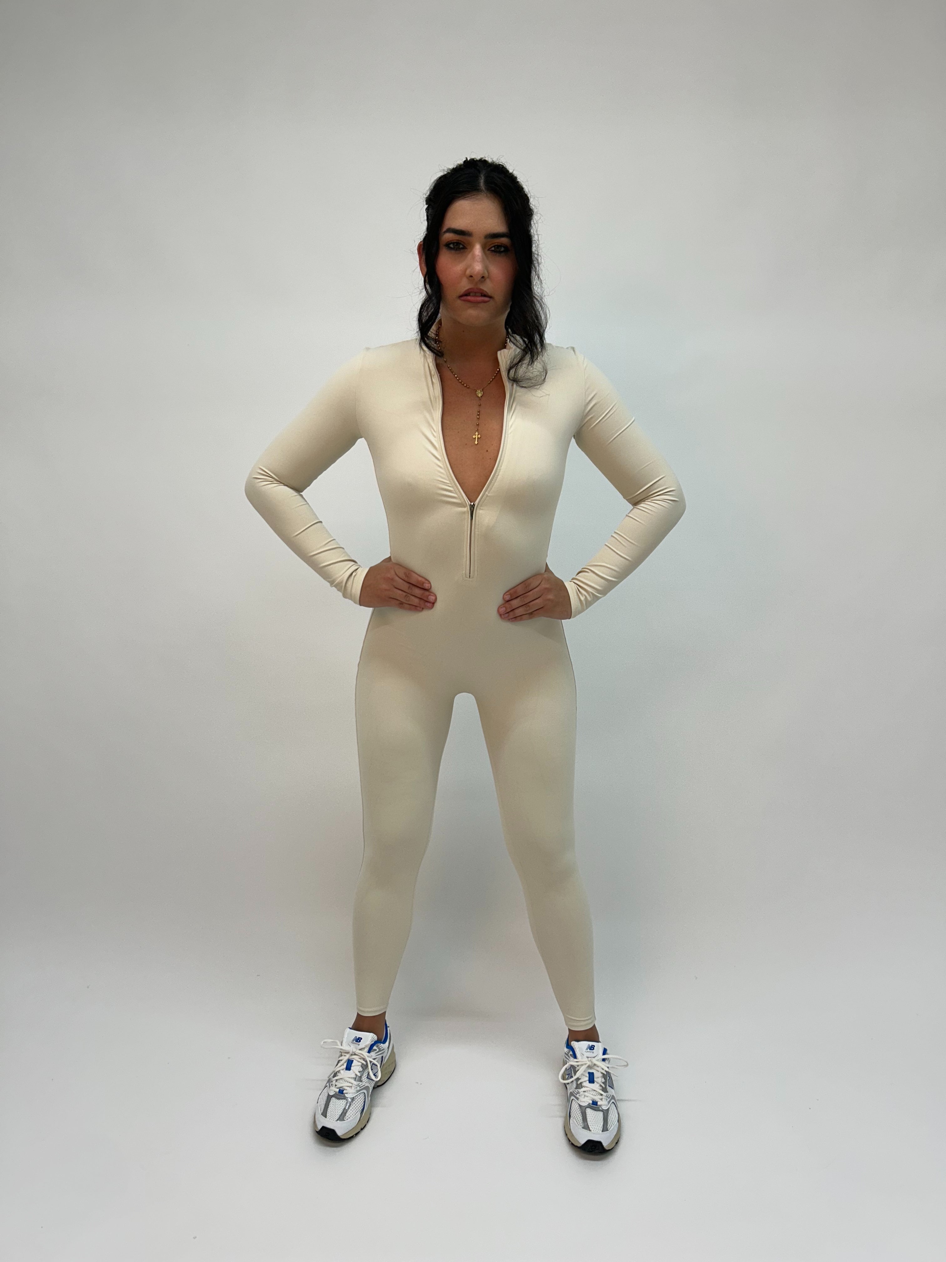 Bone White Jumpsuit