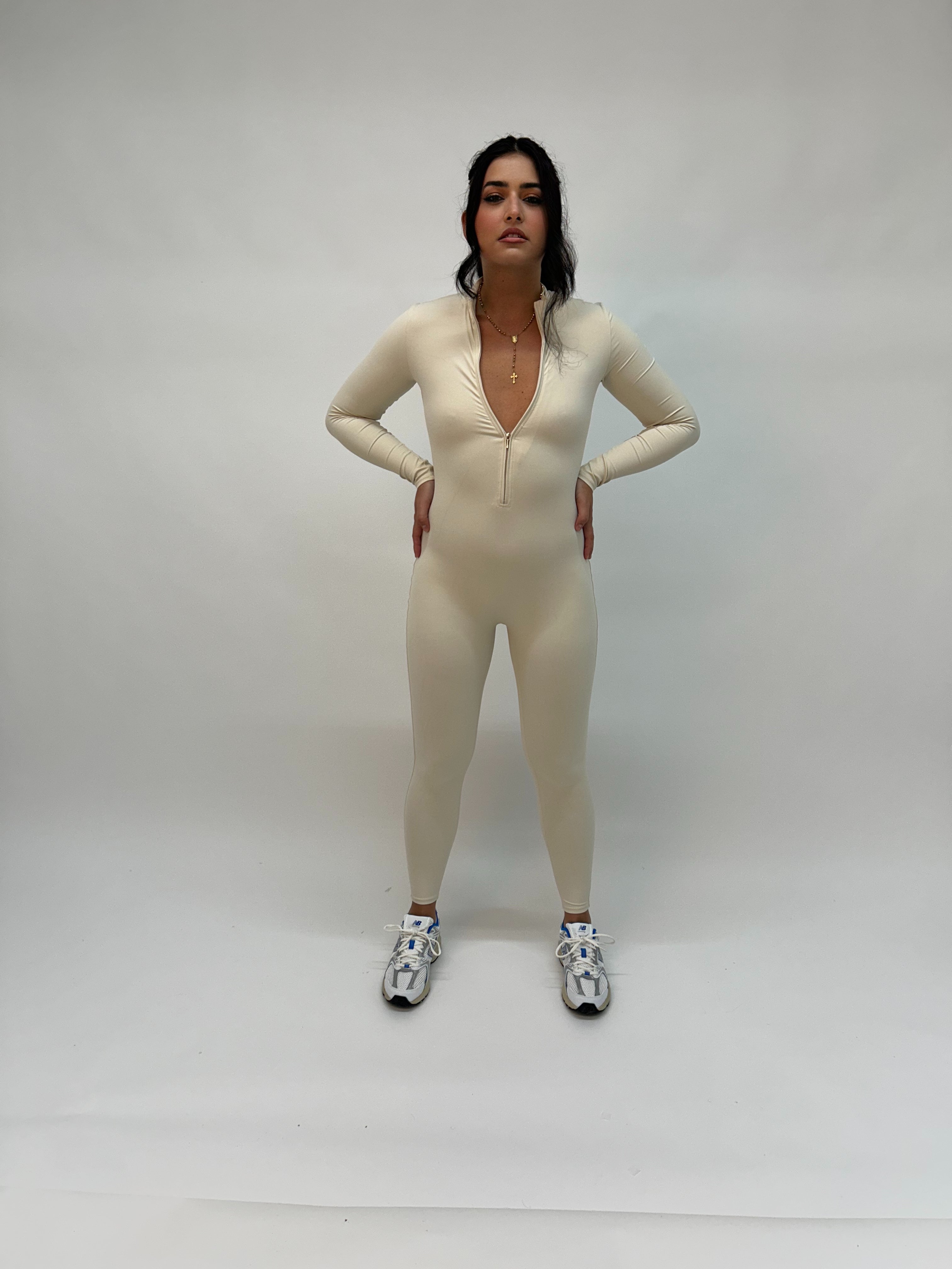 Bone White Jumpsuit