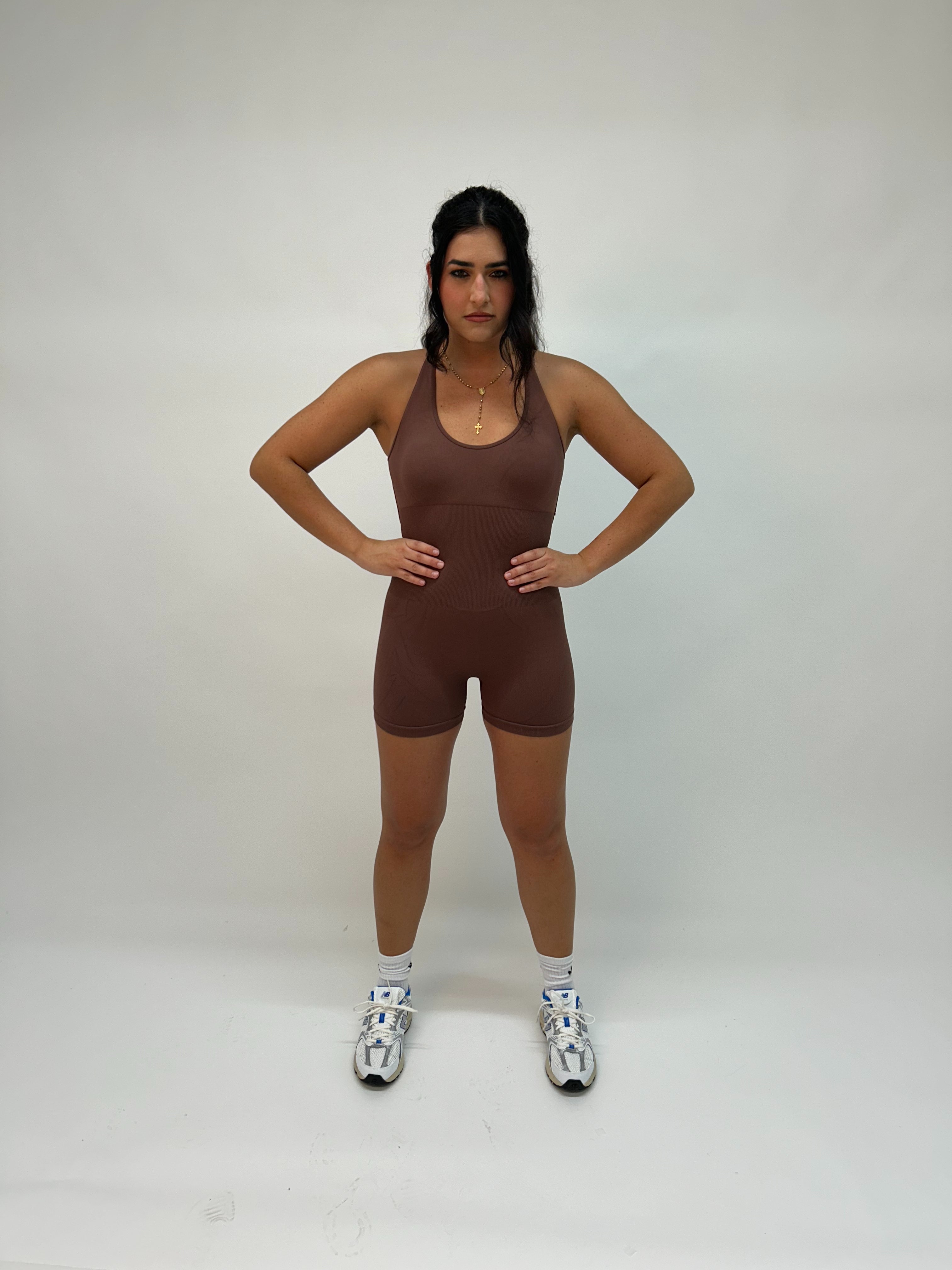 Coffee Butt Lifting Yoga Bodysuit